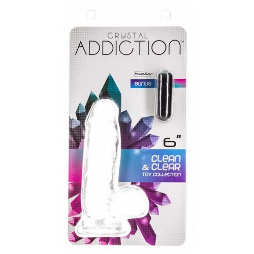 CRYSTAL ADDICTION DONG 6IN - BMS86120