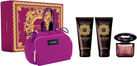 CRYSTAL NOIR 4PC SET, WOMEN'S GIFT SET, EDT-Pinkfoxxx
