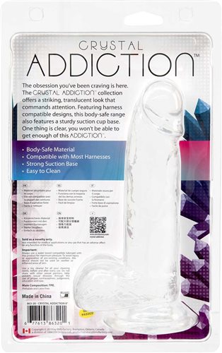 CRYSTAL ADDICTION DONG 8IN - BMS86320