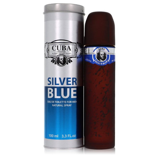CUBA SILVER BLUE 3.3OZ, MEN'S PERFUME, EDT-Pinkfoxxx