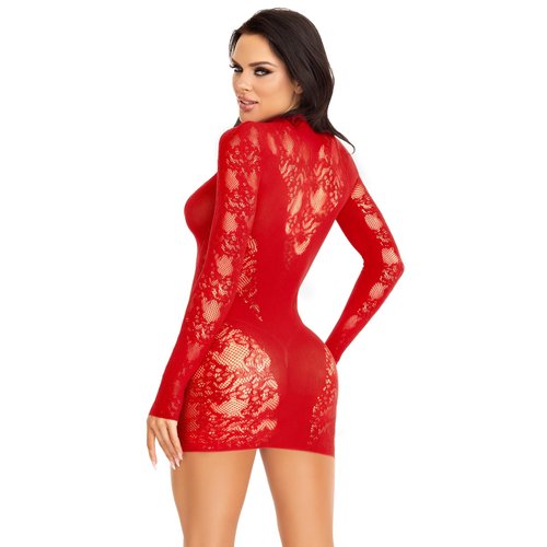 Cuff It Lace Mini Dress - 87204     00122