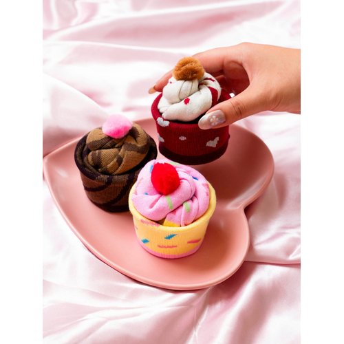 Cupcake Sock Gift Set - 3016      10122
