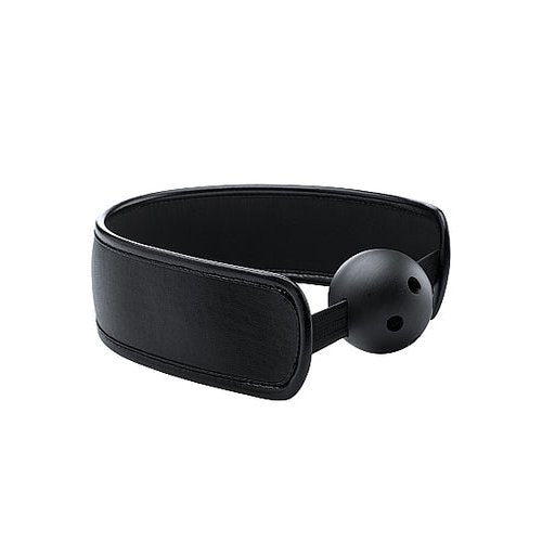 (D) BRACE BALL GAG BLACK - SHTOU121BLK