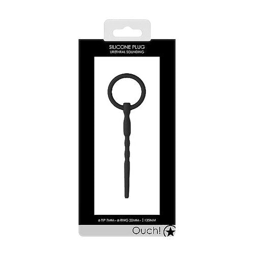 (D) OUCH! SILICONE PENIS PLUG IN/ 7MM - SHTOU595