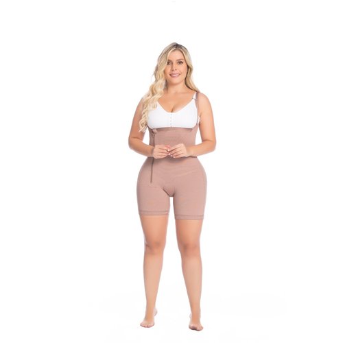 Body Garment-Mid Thigh and Braless side zipper. Made with smart fabrics of first quality
