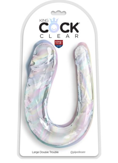 KING COCK CLEAR LARGE DOUBLE TROUBLE - PD578720