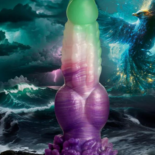 CREATURE COCKS AQUA PHOENIX SILICONE DILDO - XRAH321