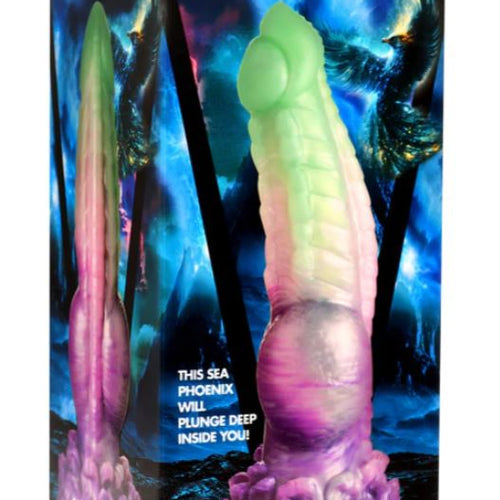 CREATURE COCKS AQUA PHOENIX SILICONE DILDO - XRAH321