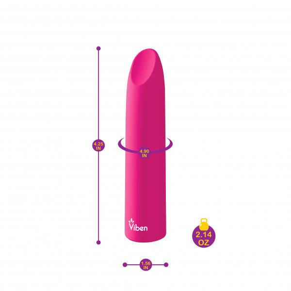FIXATION HOT PINK POWERFUL LIPSTICK BULLET VIBE - VB75020