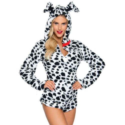 Darling Dalmatian Ultra Soft Romper With Hood - 86951     00725