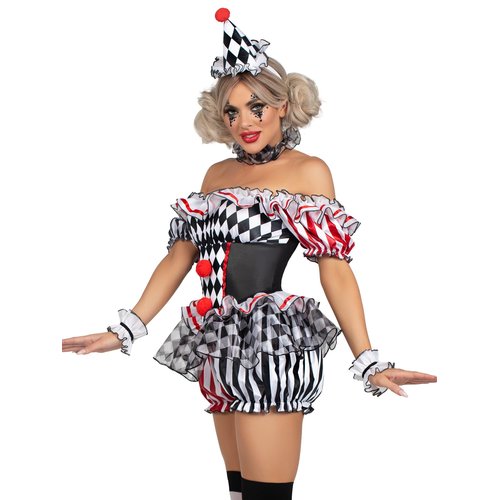 Darling Harlequin Clown Costume - 87237     10125