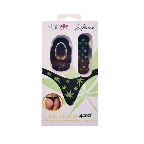 DATE NIGHT 420 REMOTE PANTY VIBE - L/XL - MTRM330LF4LXL