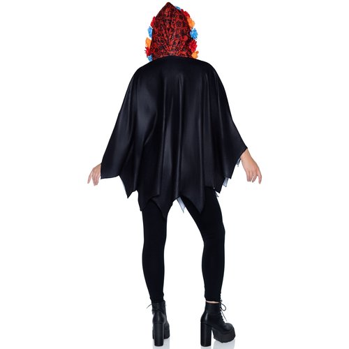 Day of the Dead Costume Poncho - 86917     10122