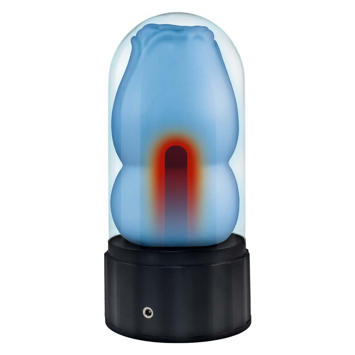 DELITE HEATED ROSE MASTURBATOR BLUE