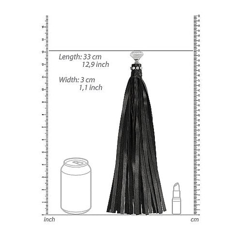 DIAMOND STUDDED WHIP BLACK - SHTOU576BLK