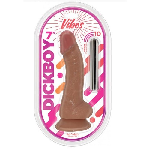 DICKBOY VIBES CARAMEL LOVERS 7 IN RECHARGEABLE BULLET