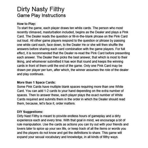 DIRTY NASTY FILTHY