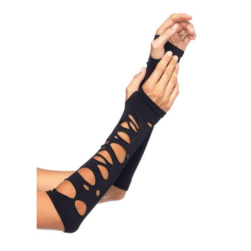 Distressed Arm Warmer Gloves - 2671      00122