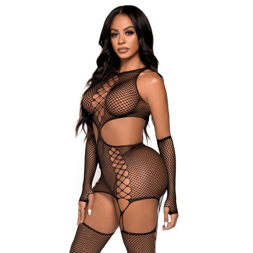 Do It To It Net Cami Garter Set - 89303     00122