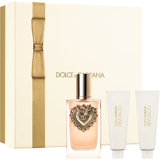 DOLCE & GABBANA DEVOTION 3PC SET, WOMEN'S GIFT SET, EDP-Pinkfoxxx