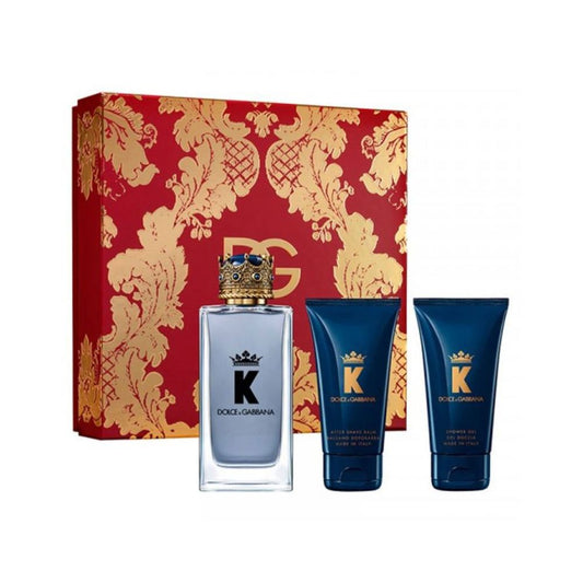 DOLCE & GABBANA K 3PC SET, MEN'S GIFT SET, EDP-Pinkfoxxx