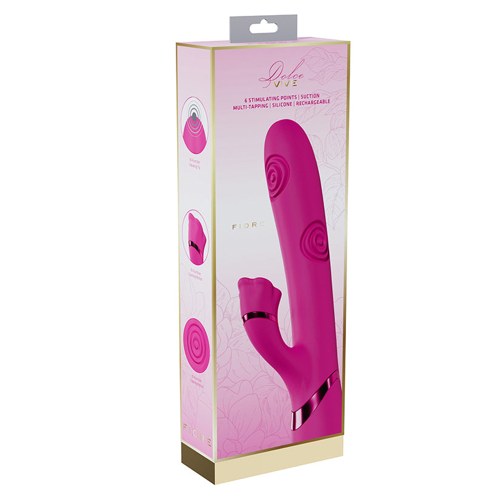 Dolce Vive Fiore Rechargeable G-Spot Air Wave Vibrating and Tapping Clit