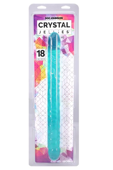 CRYSTAL JELLIES 18IN JR DOUBLE DONG TEAL