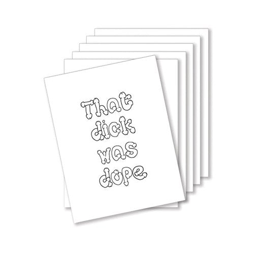 Dope Dick Naughty Greeting Card - Pack