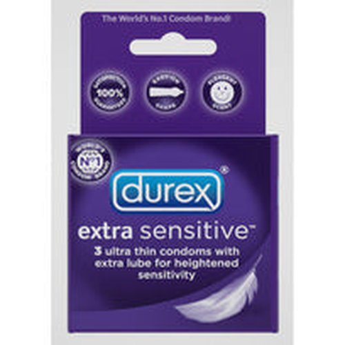 DUREX EXTRA SENSITIVE LUBRICATED 3PK - R129