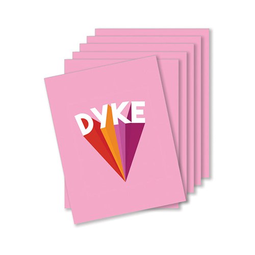 Dyke Power Naughty Greeting Card - Pack