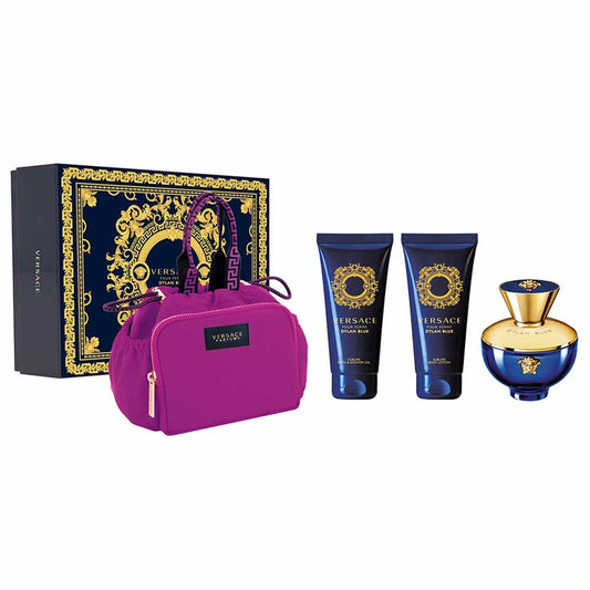 DYLAN BLUE 4PC SET, WOMEN'S GIFT SET, EDP-Pinkfoxxx
