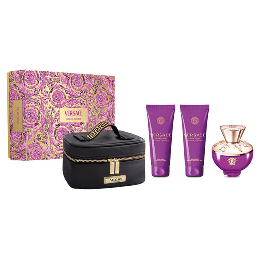 DYLAN PURPLE 4PC SET, WOMEN'S GIFT SET, EDP-Pinkfoxxx