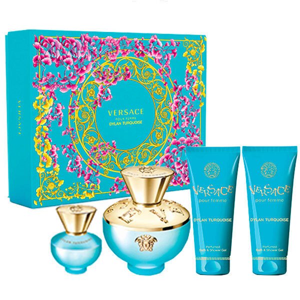 DYLAN TURQUOISE 4PC SET, WOMEN'S GIFT SET, EDP-Pinkfoxxx