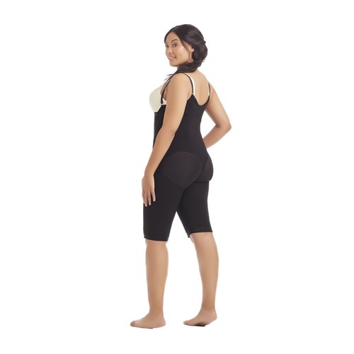 Body Garment-Below Knee-Suspenders-Braless side zipper. This girdle is designed to show of