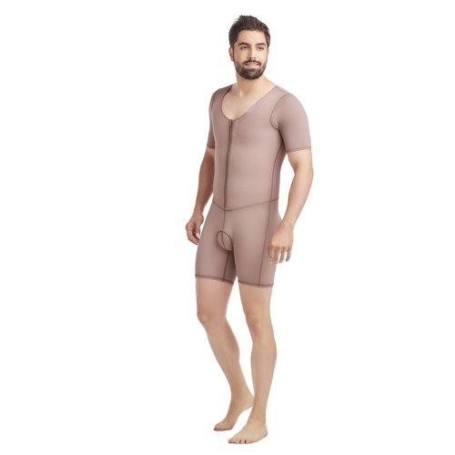 Body Abdomen Zipp Male. High compression girdle with sleeves and high back. Its side closu