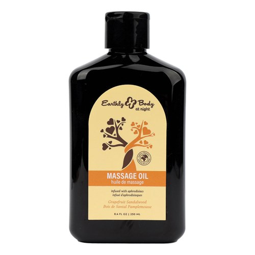 Earthly Body at Night Aphrodisiac Collection Massage Oil-Grapefruit 8.4oz