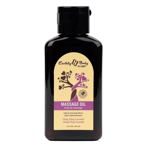 Earthly Body at Night Aphrodisiac Collection Massage Oil-Ylang Ylang 2oz