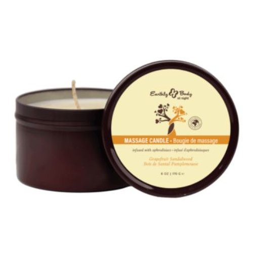 EARTHLY BODY AT NIGHT CANDLE APHRODISIAC GRAPEFRUIT SANDALWOOD 6OZ - EBHSBNAC033