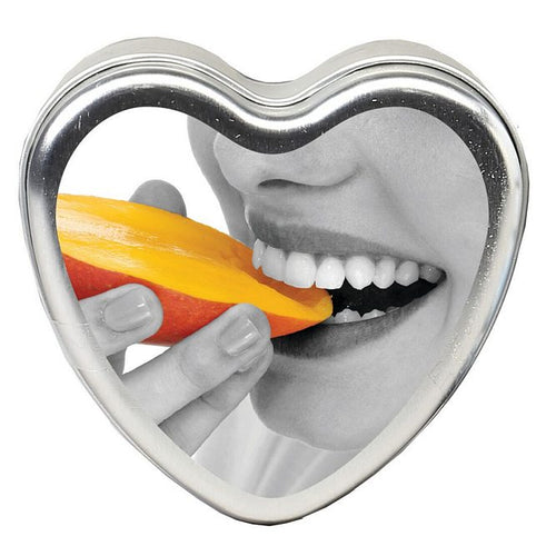 CANDLE 3-IN-1 HEART EDIBLE MANGO MARGARITA 4.7 OZ - EBHSCK009