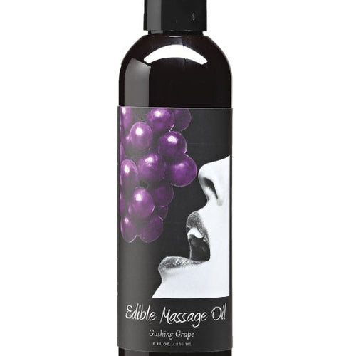 MASSAGE OIL EDIBLE GRAPE 8 OZ - EBMSE007
