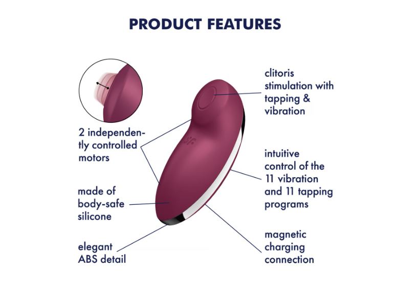 SATISFYER TAP & CLIMAX 2 RED (NET) - EIS4046044