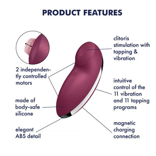 SATISFYER TAP & CLIMAX 2 RED (NET) - EIS4046044