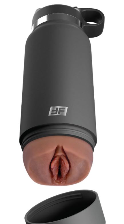 PDX PLUS FUCK FLASK SECRET DELIGHT DISCREET STROKER GREY BOTTLE BROWN - PDRD62829