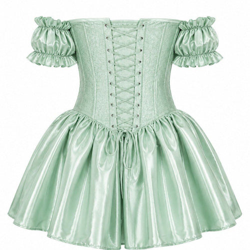 Enchanted Garden Fairy Steel Boned Corset Dress