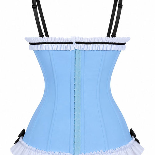 Enchanted Tea Party Blue Corset Bustier | Women's Fairy Tale Corset
