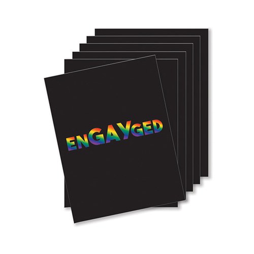 Engayged Naughty Greeting Card - Pack o