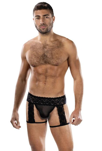 MIDNIGHT STRIDE GARTERS BLACK - XGBLE324BLK