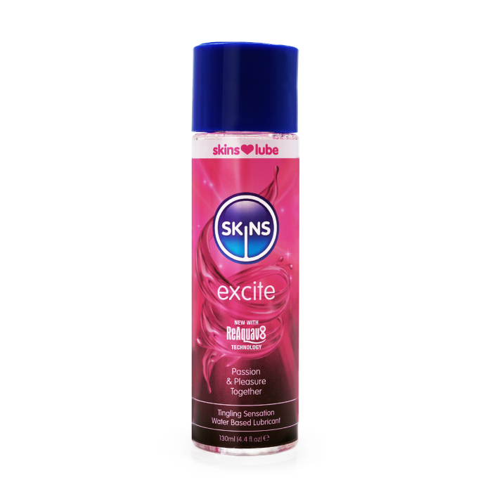 Skins Excite Tingling Water Based Lubricant 4.4 fl oz (130ml) - SKLUBEX4
