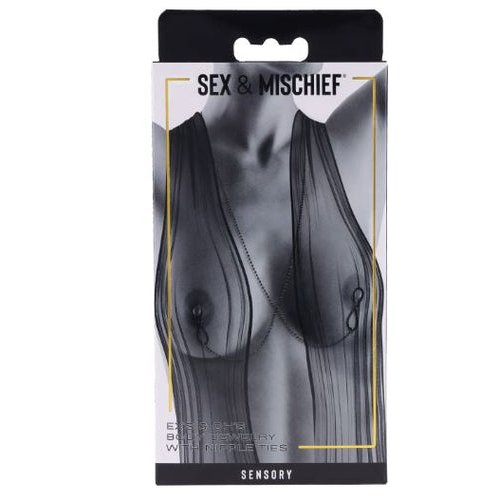 EX'S & OH'S BODY JEWELRY W/ NIPPLE TIES - SS09987