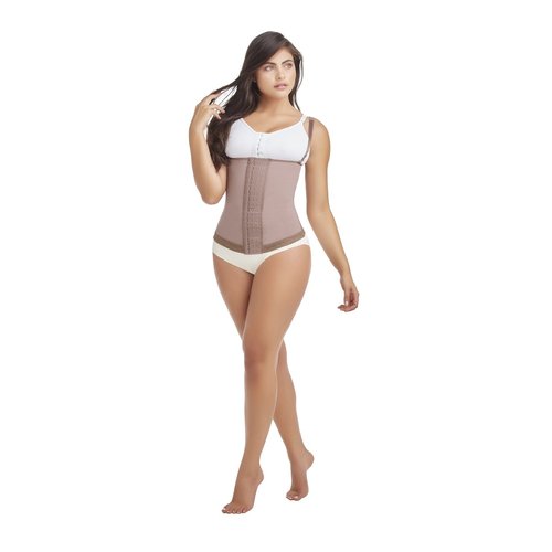 Abdominal Vest Girdle-Suspenders-Braless 3 level hook. This open bust style shapewear acce
